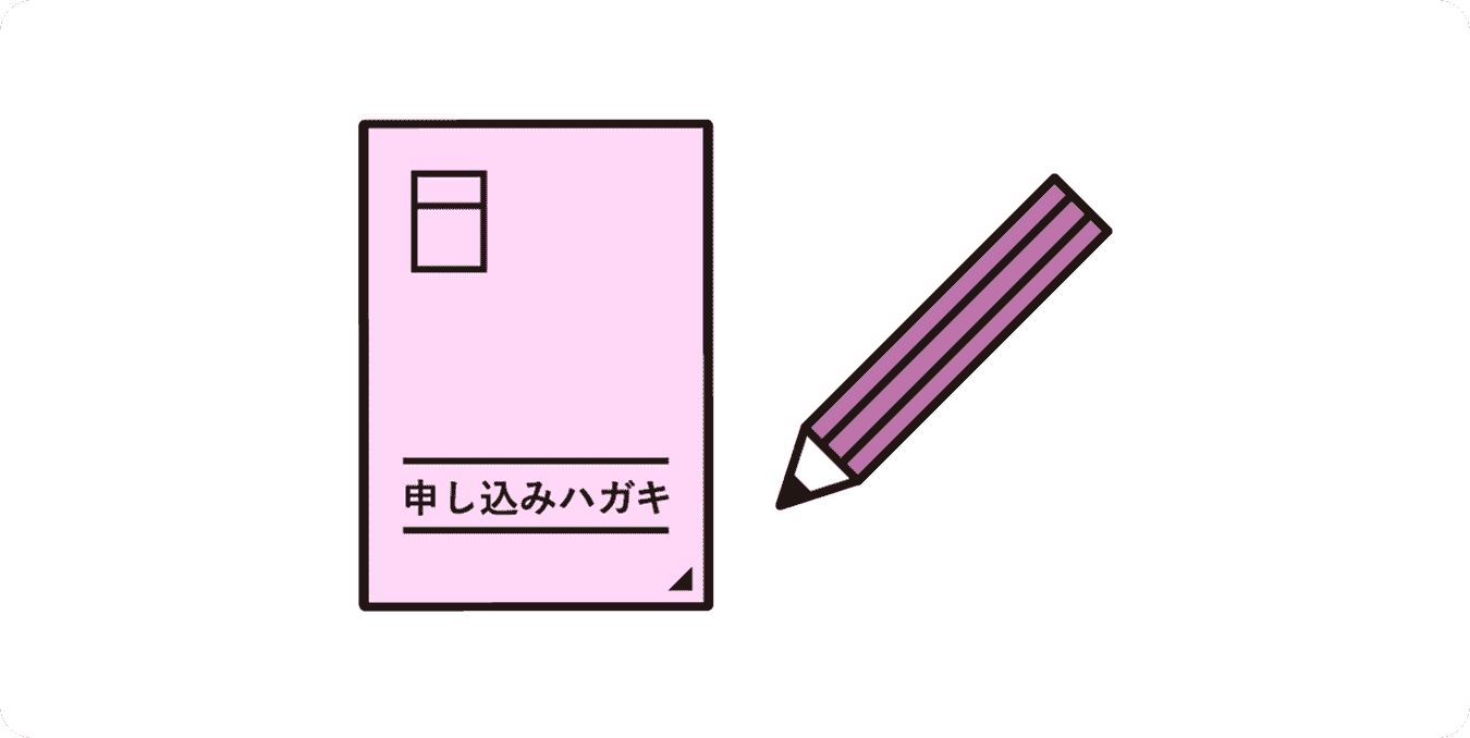 2. 専用はがきでお申込み